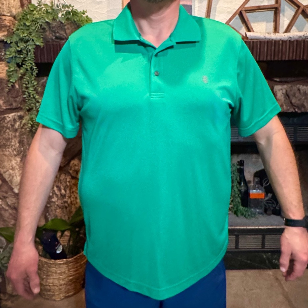 Izod Men's Kelly Green Golf Polo Shirt